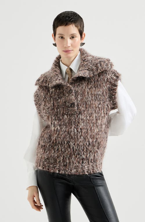 Brunello Cucinelli Brunello Cucinelli Malfilé mohair turtleneck sweater vest