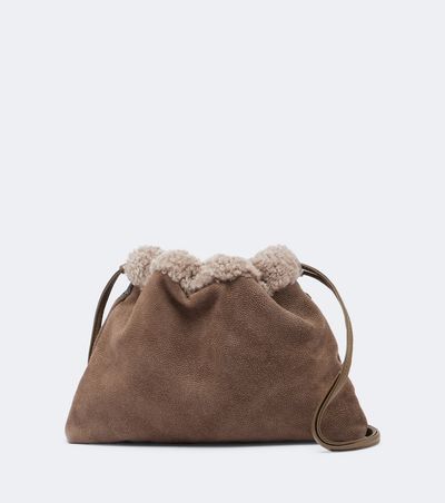 Brunello Cucinelli Brunello Cucinelli Mellow Monili Medium leather crossbody bag