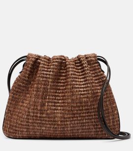 Brunello Cucinelli Brunello Cucinelli Mellow Small raffia-effect crossbody bag