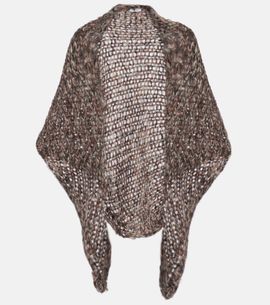 Brunello Cucinelli Brunello Cucinelli Mohair-blend poncho