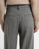 Brunello Cucinelli Brunello Cucinelli Monili herringbone wool-blend wide-leg pants - 5