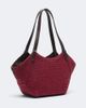 Brunello Cucinelli Brunello Cucinelli Monili leather-trimmed raffia-effect tote bag - 4