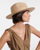 Brunello Cucinelli Brunello Cucinelli Monili leather-trimmed straw fedora hat - 5