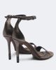 Brunello Cucinelli Brunello Cucinelli Monili metallic leather sandals - 3