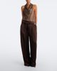 Brunello Cucinelli Brunello Cucinelli Monili pleated silk wide-leg pants - 2