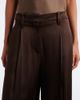Brunello Cucinelli Brunello Cucinelli Monili pleated silk wide-leg pants - 3