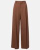 Brunello Cucinelli Brunello Cucinelli Monili pleated wool-blend wide-leg pants - 1