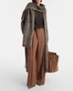 Brunello Cucinelli Brunello Cucinelli Monili pleated wool-blend wide-leg pants - 2