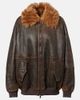 Brunello Cucinelli Brunello Cucinelli Monili shearling-trimmed leather blouson jacket - 1