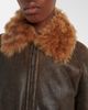 Brunello Cucinelli Brunello Cucinelli Monili shearling-trimmed leather blouson jacket - 3