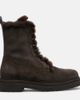 Brunello Cucinelli Brunello Cucinelli Monili shearling-trimmed suede lace-up boots - 5