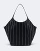 Brunello Cucinelli Brunello Cucinelli Monili striped canvas tote bag - 1