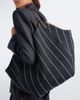 Brunello Cucinelli Brunello Cucinelli Monili striped canvas tote bag - 3