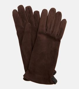 Brunello Cucinelli Brunello Cucinelli Monili suede gloves
