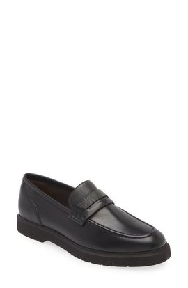 Brunello Cucinelli Brunello Cucinelli Monili Trim Leather Loafer