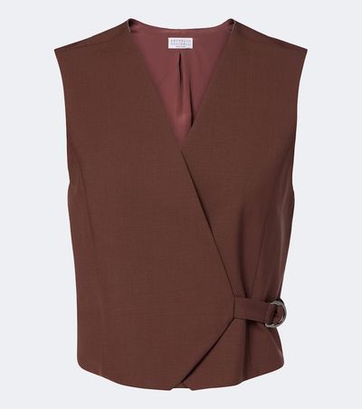 Brunello Cucinelli Brunello Cucinelli Monili wool-blend vest