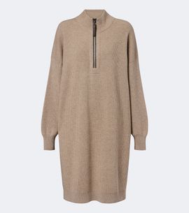 Brunello Cucinelli Brunello Cucinelli Monili wool, cashmere, and silk minidress