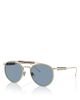 Brunello Cucinelli Brunello Cucinelli Multimaterico Story Round Sunglasses, 52mm - 1