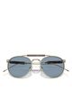 Brunello Cucinelli Brunello Cucinelli Multimaterico Story Round Sunglasses, 52mm - 5