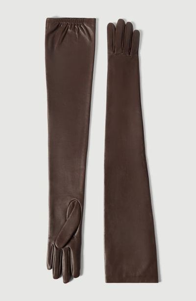 Brunello Cucinelli Brunello Cucinelli Nappa leather long gloves