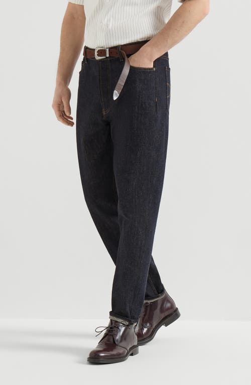 Brunello Cucinelli - No-fade denim iconic fit five-pocket trousers