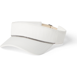 Brunello Cucinelli Brunello Cucinelli Nylon visor with shiny band