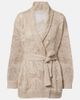 Brunello Cucinelli Brunello Cucinelli Open-knit linen and cotton wrap cardigan - 1