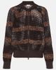 Brunello Cucinelli Brunello Cucinelli Open-knit sequined cotton cardigan - 1