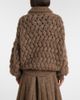 Brunello Cucinelli Brunello Cucinelli Open-knit sequined mohair and wool-blend cardigan - 5