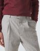 Brunello Cucinelli Brunello Cucinelli Pinstripe wool and cashmere tapered pants - 5