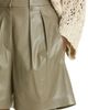 Brunello Cucinelli Brunello Cucinelli Pleat Front Leather City Shorts - 4