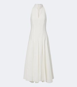 Brunello Cucinelli Brunello Cucinelli Pleated cotton poplin midi dress