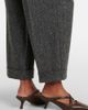 Brunello Cucinelli Brunello Cucinelli Pleated wool-blend tapered pants - 4
