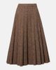 Brunello Cucinelli Brunello Cucinelli Pleated wool-blend tweed midi skirt - 1