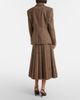 Brunello Cucinelli Brunello Cucinelli Pleated wool-blend tweed midi skirt - 5