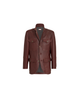 Brunello Cucinelli Brunello Cucinelli Polished nappa leather utility blazer - 2