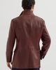 Brunello Cucinelli Brunello Cucinelli Polished nappa leather utility blazer - 3
