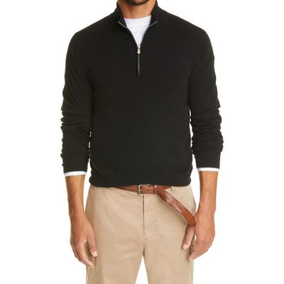 Brunello Cucinelli Brunello Cucinelli Quarter Zip Cashmere Pullover
