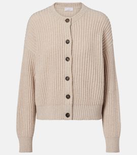Brunello Cucinelli Brunello Cucinelli Ribbed-knit cashmere and wool-blend cardigan