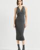 Brunello Cucinelli Brunello Cucinelli Ribbed Wool Jersey Dress With Dazzling Lace Embroidery - 1