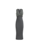Brunello Cucinelli Brunello Cucinelli Ribbed Wool Jersey Dress With Dazzling Lace Embroidery - 2