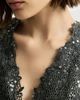 Brunello Cucinelli Brunello Cucinelli Ribbed Wool Jersey Dress With Dazzling Lace Embroidery - 4