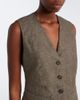 Brunello Cucinelli Brunello Cucinelli Scarf-detail linen vest - 3
