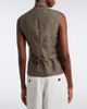 Brunello Cucinelli Brunello Cucinelli Scarf-detail linen vest - 4