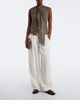 Brunello Cucinelli Brunello Cucinelli Scarf-detail linen vest - 5
