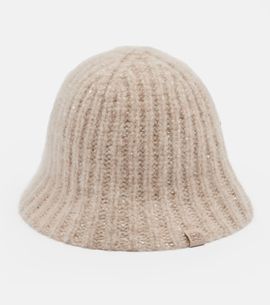 Brunello Cucinelli Brunello Cucinelli Sequined cashmere-blend bucket hat