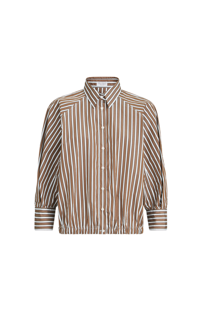Brunello Cucinelli Brunello Cucinelli Shadow stripe poplin shirt