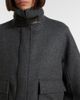 Brunello Cucinelli Brunello Cucinelli Shearling-trimmed alpaca-blend down jacket - 5
