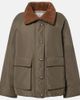 Brunello Cucinelli Brunello Cucinelli Shearling-trimmed cotton-blend jacket - 1