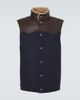 Brunello Cucinelli Brunello Cucinelli Shearling-trimmed wool vest - 1